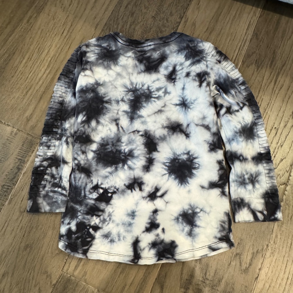 Cotton‎ On Kids Tie Dye Long Sleeve Top Size 6 Black White Trendy - Picture 5 of 6